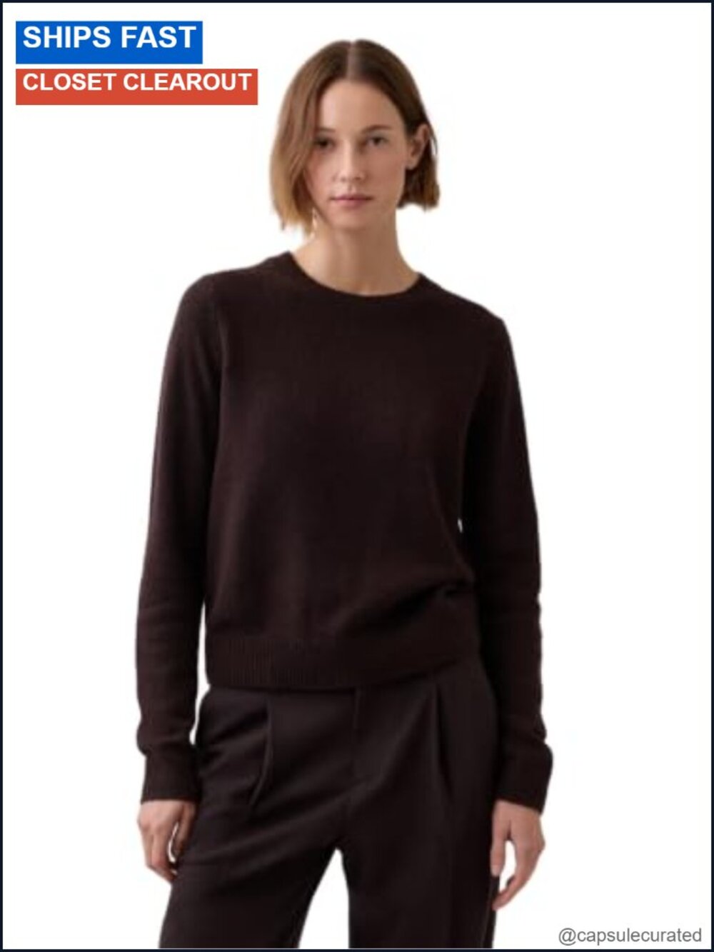 Cashsoft Crewneck Pullover Sweater Long Sleeve Knit